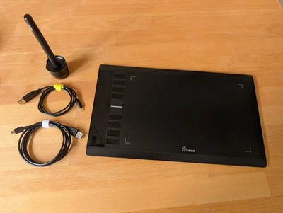 UGEE M708 Grafiktablet inkl. wiederaufladbarem Stift - Bild 1 von 4