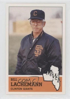 1983 Fritsch Midwest League Stars of Tomorrow Bill Lachemann #205 - Image 1 of 2