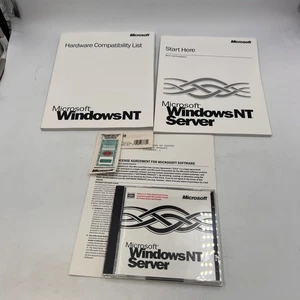 Microsoft Windows NT Server 4.0 with Product Key and Option Pack and Books - Photo 1/9