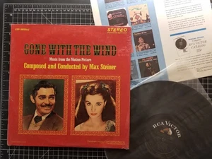 GONE WITH THE WIND Soundtrack LP 1967 IN SHRINK w/ INNER VG+ Max Steiner VINYL - Imagen 1 de 8