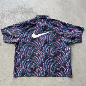 Nike Hawaiian Shirt Button Up СК0519-010 Men’s Size XL Palm Trees Multicolor - Picture 1 of 15