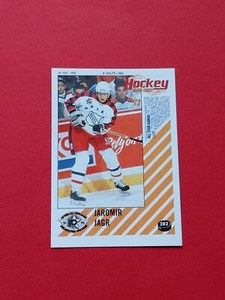 1992-93 Panini Stickers Hockey  #282 Jaromir Jagr AS  Pittsburgh Penguins 