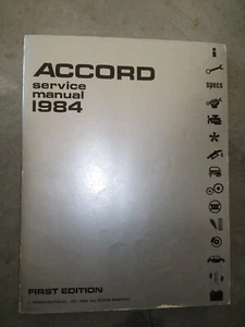 DEALERSHIP 1984 HONDA ACCORD SHOP REPAIR SERVICE MANUAL FACTORY  - Picture 1 of 3