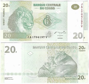 Congo Democratic 20 Francs 2003 AU #P-94 - Picture 1 of 1