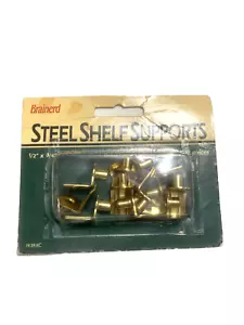 1/4-Inch L-Shape Shelf Rests 12 Piece Set, Bracket-Style Shelf Support - Picture 1 of 6