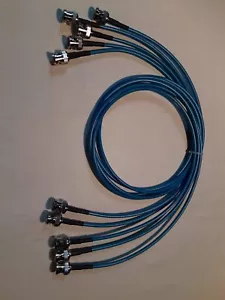 Paquete de 5 cables de video Belden 1855A HD-SDI mini RG59 4,5 GHZ BNC macho a BNC macho 3 ft. - Imagen 1 de 2