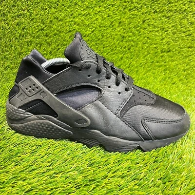 Nike Air Huarache Run Mujer Talla 12 Negro Caminar Correr Zapatos Tenis Foto 1 de 4