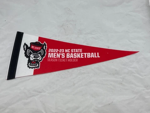 NC STATE Wolfpack Basketball 2021-2022 Season Ticket Holder Pennant 8" x 18" Cover