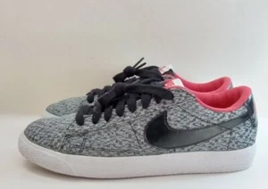 Nike Womens Blazer Low TXT 645021-001 Black Gray Running Shoes Sneakers Size 7.5 - Picture 1 of 10