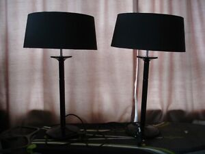 Pair Heathfield & Co Athens Night Table Lamp