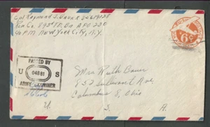 Ca 1943 UC6v 6c Orange Airmail W/Border & Recut Strut At Left Censored Not In--- - Picture 1 of 1