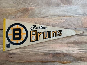Boston Bruins Vintage NHL Hockey 1970's 30" Full Size Pennant - Picture 1 of 5