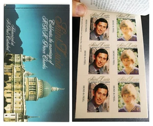 ST LUCIA 1981 Royal Wedding Diana Charles Sc 549 / SG 580A & 582A Booklet Stamps - Picture 1 of 2