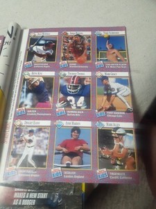 Sports Illustrated For Kids Cards 1991 Series 1 Uncut Sheet Excellent Condition!