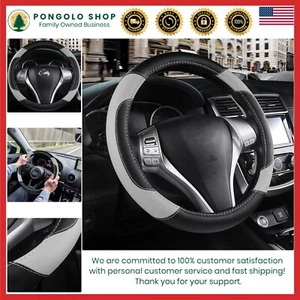 Anti-Slip Microfiber Leather Steering Wheel Cover for Increased Safety & Style - Picture 1 of 7