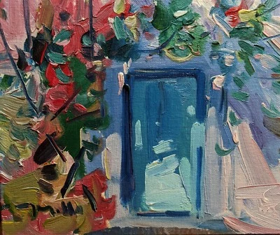 Must See! GARDEN DOOR ARBOR BOTANICAL FLORAL JOSE TRUJILLO - Image 1 of 4