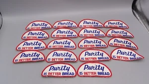 Lot Of 18 Vintage Purity Is Better Bread Bakery Red, White, Blue Patches - Picture 1 of 6