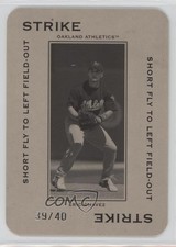 2005 Donruss Throwback Threads Polo Grounds /40 Eric Chavez #PG-68