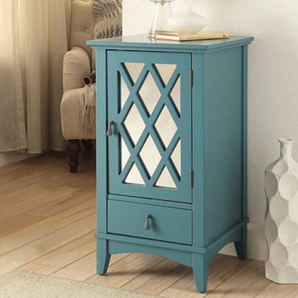 Боковой шкаф, напольный шкаф для хранения кухонный шкаф с 1 дверью, 2 полки и 1 ящик - Изображение 1 из 4