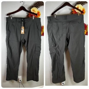 Pantalones prAna Senderismo Aire Libre Para Hombre Calce Relajado 38/30 en Gris Parte Inferior A Ajuste - Imagen 1 de 9