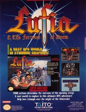 1990s Lufia & The Fortress of Doom Print Advertisement Video Game Ad 1993