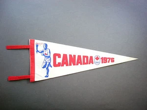 RARE 1976 CANADA MONTREAL CANADIAN OLYMPICS PENNANT FLAG SHARP!! - Picture 1 of 2