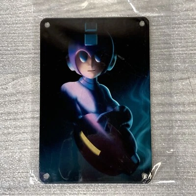Mega Man Collectible Metal Art Print 6”x4” Zobie Anime Exclusive, New - Image 1 of 3