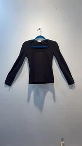 3 H&M Black Fitted Long Sleeve Boat Neck Tops (All Medium) READ DESCRIPTION - Picture 1 of 13