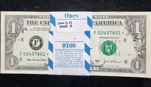 2003 A $1 - 100 Note Star Pack Consecutive Serial #'s Atlanta. F 1930F☆. T8704 - Picture 1 of 4