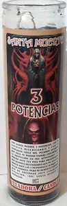 Segelgerät Santa Muerte 3 Potenzen Kerze, Farbe schwarz/schwarz - Bild 1 von 3