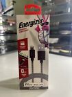 Energizer Lighting Sync and Charge Nylon Braided Usb Cable ENG-SYUSBCBK 8 foot