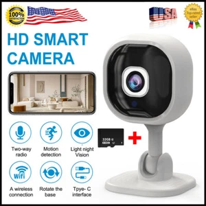 1080P WiFi Security Camera System Smart Indoor Night Vision 1080P 2-Way Audio - Picture 1 of 14