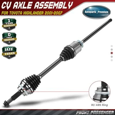 Front Passenger Side CV Axle Assembly for Toyota Highlander 2001-2007 AWD Petrol - Image 1 of 4