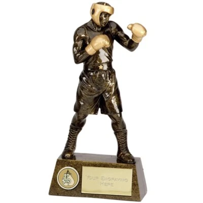 TROPHY SUPERSTORE Pinnacle Boxing Man Trophy - Incisione gratuita fino a 35 personaggi - A1249