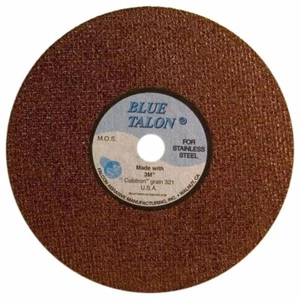 2Falcon Blue Talon Abrasive Cut-off Wheel,Ceramic Aluminum Oxide, 3/8" Hub, 6" - Picture 1 of 1