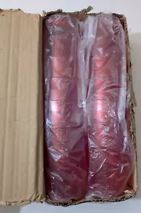 NEU 8 Unzen 12er Set ROT Kieselsteine Stapelbar Becher Kommerzielle Restaurant Tasse - Bild 1 von 9
