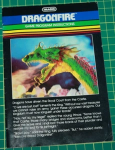 Mattel Intellivision Game Manual: Dragonfire - Picture 1 of 2