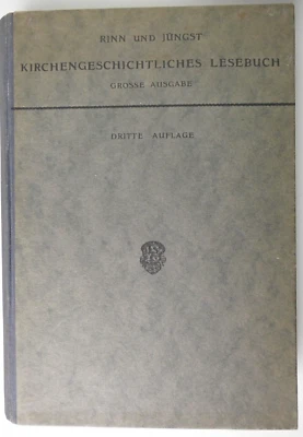 Rinn und Jingst Kirchengeschichtliches Lesebuch Mohr Tübingen 1915 Y4-2168 - Bild 1 von 4