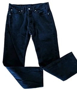 Levis Jeans Mens 31X32 Black Denim 505 Straight Leg Pockets Levi Strauss Red Tab - Picture 1 of 7