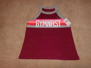 NEW, GIRLS JUSTICE ACTIVE GYMNAST TANK, SIZE 6 - Picture 1 of 2