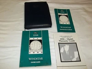 1998 FORD WINDSTAR OWNER MANUAL 4/PC.SET & BLUE FORD ZIPPERED FACTORY CASE - Bild 1 von 1
