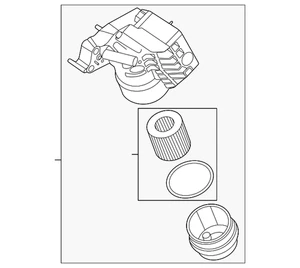 Genuine Hyundai Oil Filter Housing 26310-2T000 - Picture 1 of 2
