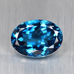 36.30Ct Huge! Great look Natural LONDON BLUE Topaz - Oval Gemstone - Picture 1 of 3