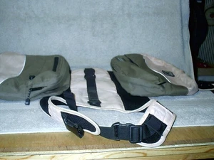 Vintage Outward Dog Hound Rucksack Satteltasche Geschirr rosa hellbraun groß 50-79 LB - Bild 1 von 12