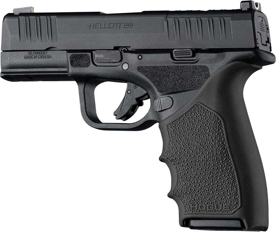 Hogue #18320 Handall Beavertail Grip Sleeve for Springfield Hellcat Pro Black