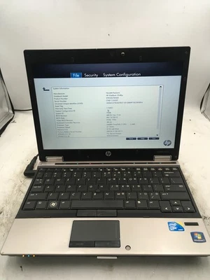 HP ELITEBOOK 2540P - BOOTS TO BIOS - INTEL I7 L640 - 8GB RAM - 14" -READ DESC-BB - Image 1 of 4