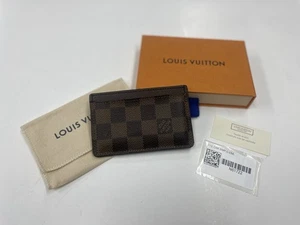 Louis Vuitton N61722 Coated Canvas Card Holder Damier Ebene - Picture 1 of 22