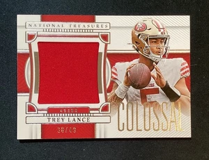 2022 Panini National Treasures Colossal Patch /49 Trey Lance #CMT-TLA - Picture 1 of 3
