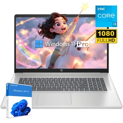 2025 HP 17.3" Laptop computer Win11Pro Intel core-i3-N305 Up To 32GB RAM 2TB SSD - Image 1 of 4