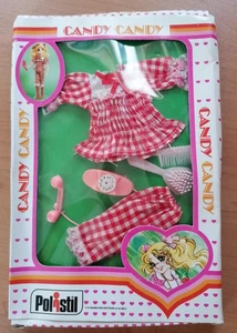 Pigiama Rosso e Bianco + accessori CANDY CANDY Polistil Anni 80 completo - Foto 1 di 2